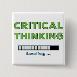 Bóton Quadrado 5.08cm Pensamento Crítico
