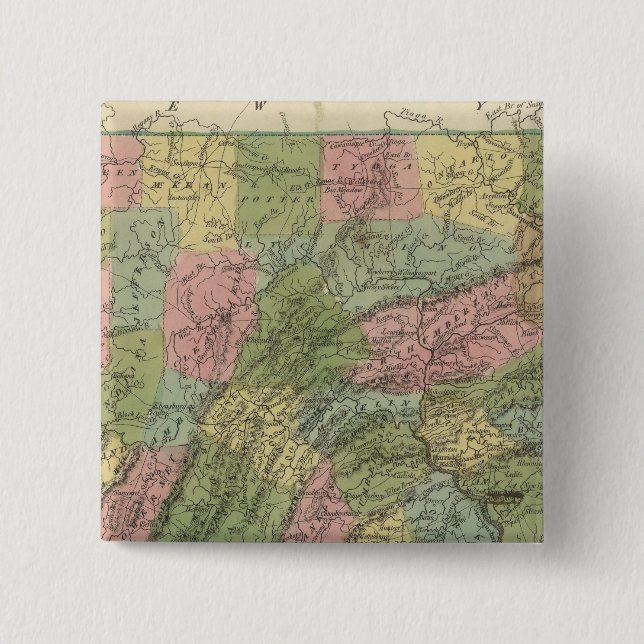 Bóton Quadrado 5.08cm Pensilvânia 2 (Frente)