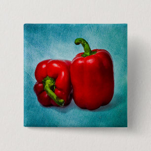 Bóton Quadrado 5.08cm Peppers Red Bell