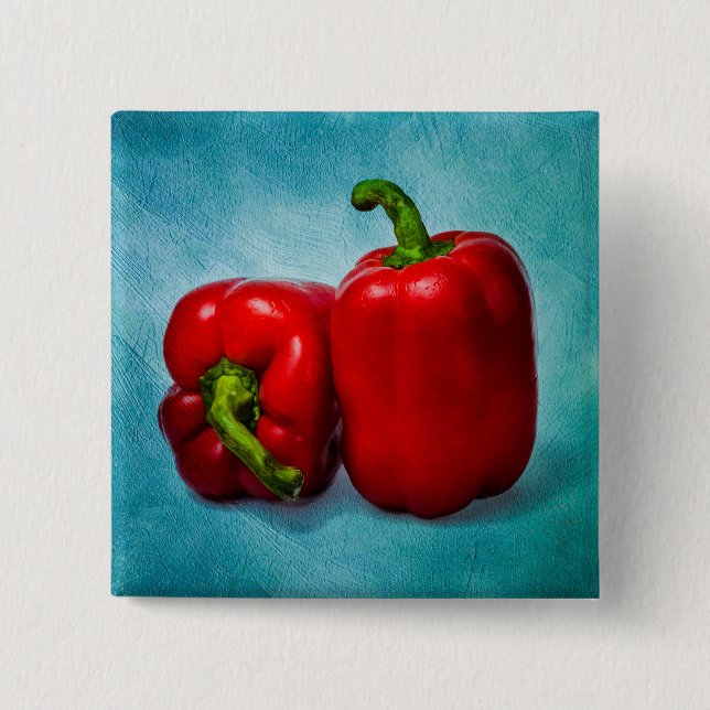 Bóton Quadrado 5.08cm Peppers Red Bell (Frente)