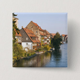 Bóton Quadrado 5.08cm Pequena Veneza (Klein Venedig) e Rio Regnitz