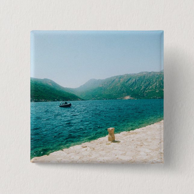 Bóton Quadrado 5.08cm Perast - Montenegro (Frente)