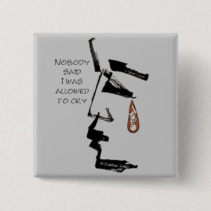 Bóton Quadrado 5.08cm Perda de Pino do Bebê