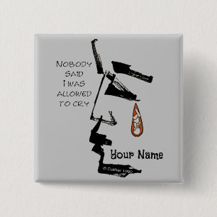 Bóton Quadrado 5.08cm Perda de Pino do Bebê