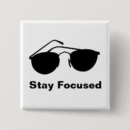 Bóton Quadrado 5.08cm Permaneça focado em 2026