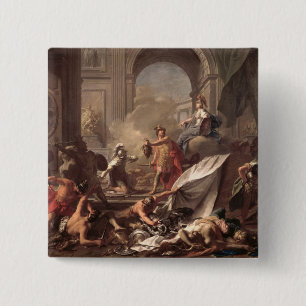 Bóton Quadrado 5.08cm Perseus, sob a protecção de Minerva