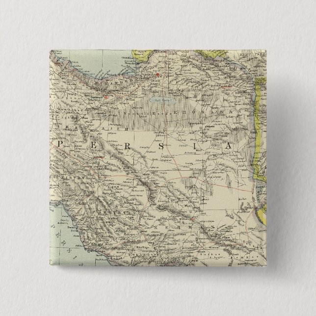 Bóton Quadrado 5.08cm Pérsia (Frente)