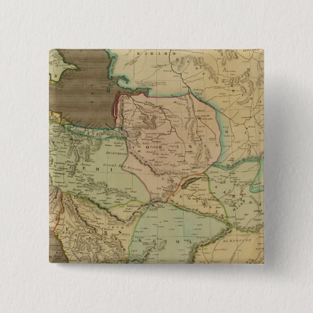 Bóton Quadrado 5.08cm Pérsia 4 (Frente)