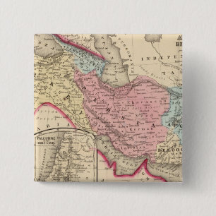 Bóton Quadrado 5.08cm Pérsia, Turquia, Afeganistão, Belochistão