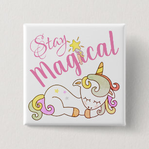 Bóton Quadrado 5.08cm Personalizado o Pin do Sonho do Unicórnio Magnétic