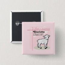 Personalizável, Batismo, Rosa, Garota, Lambe