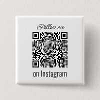 Personalized QR Code Follow Me Social Media Button