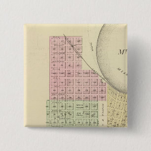 Bóton Quadrado 5.08cm Peru e Mt. Vernon, Nebraska