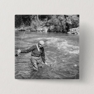 Bóton Quadrado 5.08cm Pesca do homem