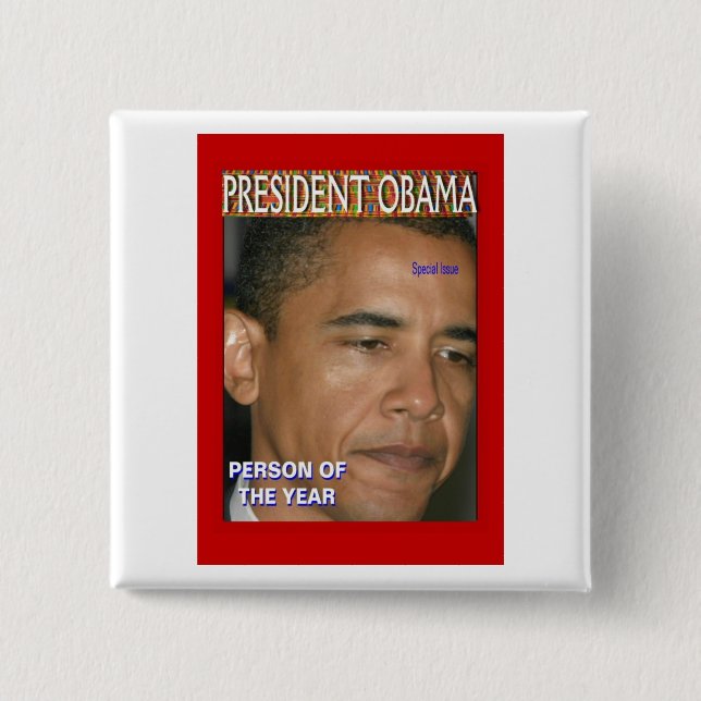 Bóton Quadrado 5.08cm Pessoa do Ano (Frente)