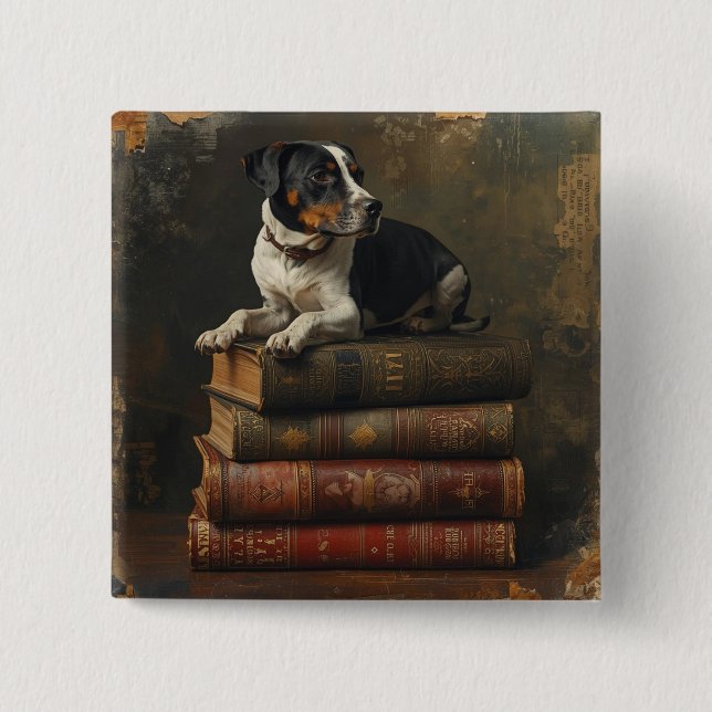 Bóton Quadrado 5.08cm Pet Talk  (Frente)