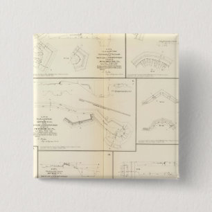 Bóton Quadrado 5.08cm Petersburgo, baterias Va, cerco