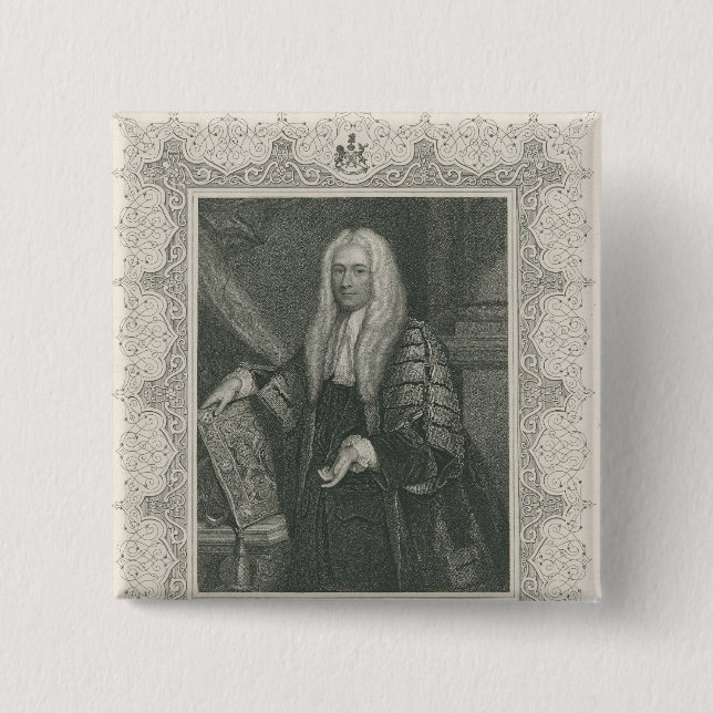 Bóton Quadrado 5.08cm Philip Yorke (Frente)