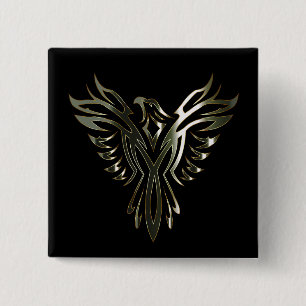 Bóton Quadrado 5.08cm Phoenix metálico