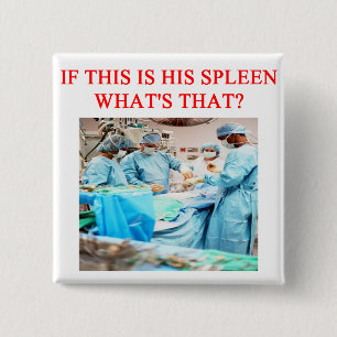 Bóton Quadrado 5.08cm piada amusing do doutor