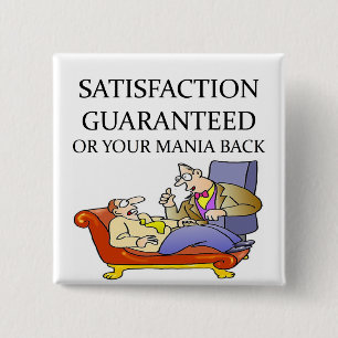 Bóton Quadrado 5.08cm Piada da PSICOLOGIA