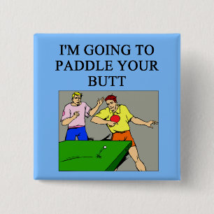 Bóton Quadrado 5.08cm piada do ténis de mesa