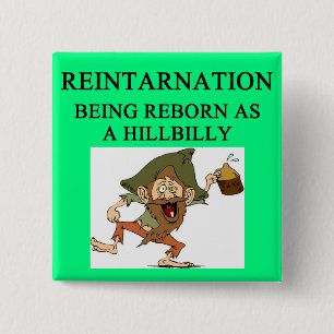 Bóton Quadrado 5.08cm piada nova do hillbilly da idade