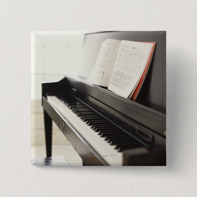 Bóton Quadrado 5.08cm Piano (Frente)