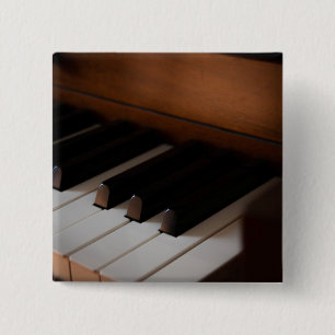 Bóton Quadrado 5.08cm Piano bonito
