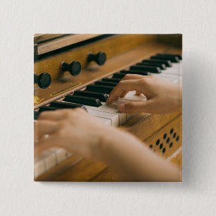 Bóton Quadrado 5.08cm Piano bonito