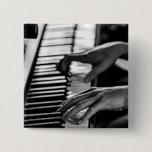 Bóton Quadrado 5.08cm Piano Incrível