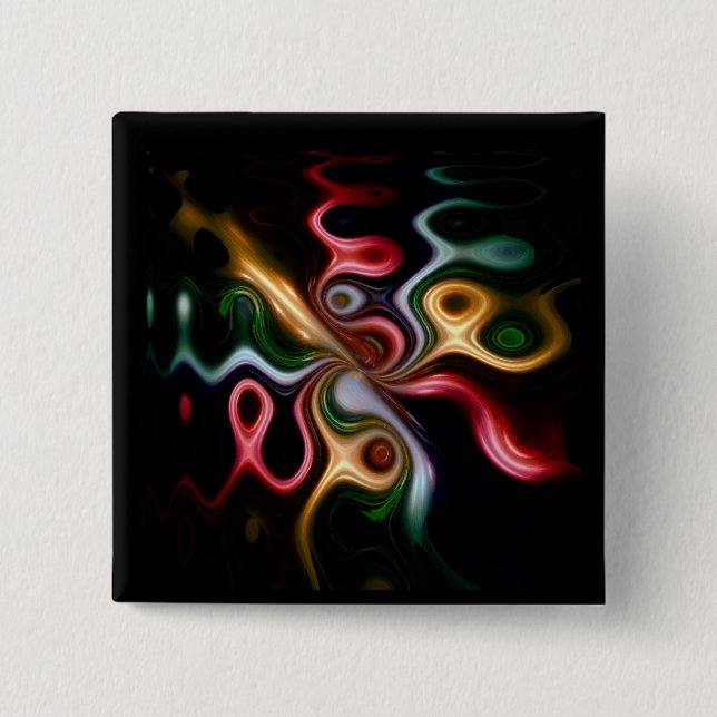 Bóton Quadrado 5.08cm Picasso Rosa (Frente)