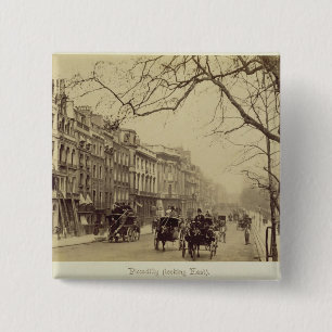 Bóton Quadrado 5.08cm Piccadilly que enfrenta o leste, (foto do sepia)