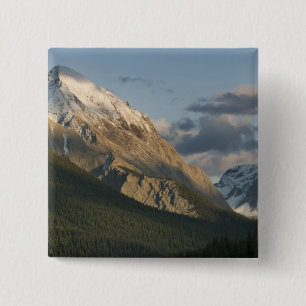 Bóton Quadrado 5.08cm Pico alto perto do Lago Maligne, Jasper Nacional