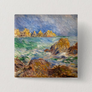 Bóton Quadrado 5.08cm Pierre-Auguste Renoir - Marine, Guernesey
