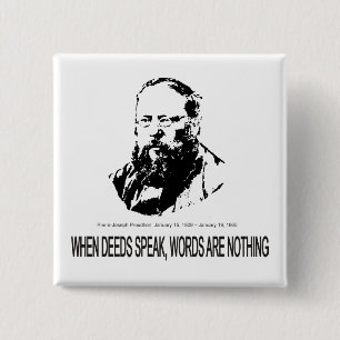 Bóton Quadrado 5.08cm Pierre-Joseph Proudhon