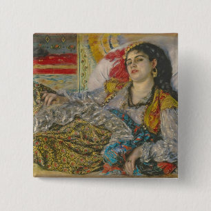 Bóton Quadrado 5.08cm Pierre uma Olympia de Renoir