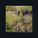 Bóton Quadrado 5.08cm Pierre uma paisagem do verão de Renoir |<br><div class="desc">Número de coleção da imagem:  Paisagem do verão BAL53301. Renoir,  1841-1919) óleos de Pierre Auguste (em canvas. Colecção privada.  19o</div>