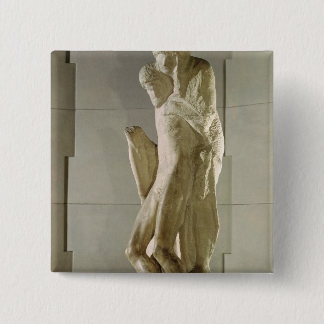 Bóton Quadrado 5.08cm Pieta de Rondanini, 1564 (Frente)