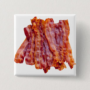 Bóton Quadrado 5.08cm Pilha de Bacon