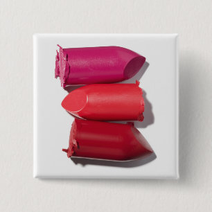 Bóton Quadrado 5.08cm Pilha de batom quebrado