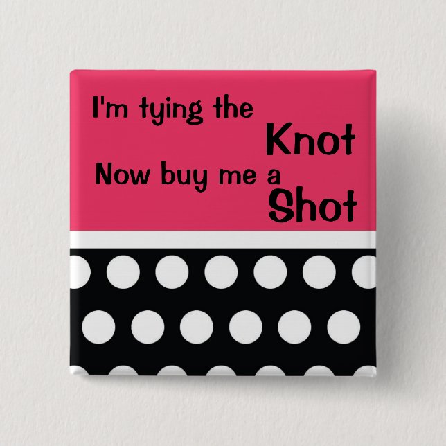 Bóton Quadrado 5.08cm Pin bonito de Bachlorette (Frente)