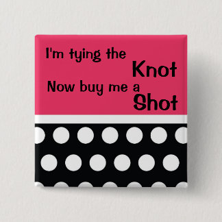 Bóton Quadrado 5.08cm Pin bonito de Bachlorette