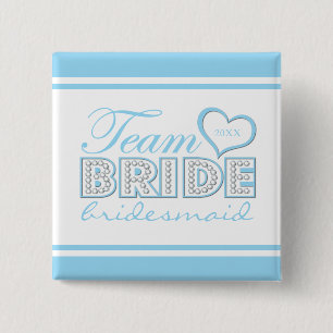 Bóton Quadrado 5.08cm PIN BRIDESMAID  Guarda