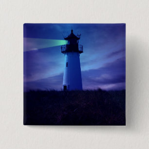 Bóton Quadrado 5.08cm Pin da baliza do farol
