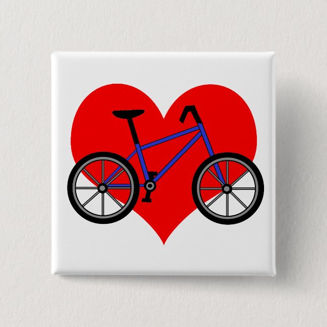 Bóton Quadrado 5.08cm Pin da bicicleta (Frente)