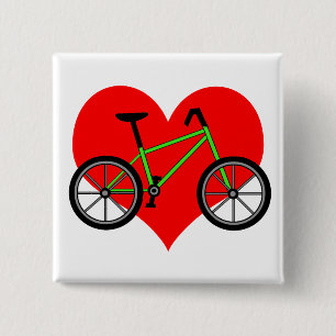 Bóton Quadrado 5.08cm Pin da bicicleta
