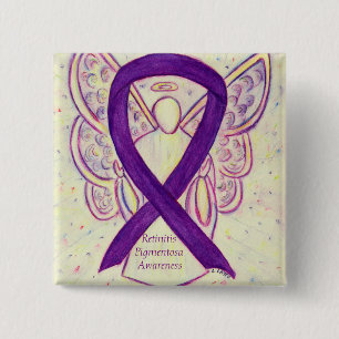 Bóton Quadrado 5.08cm Pin de Arte de Fita de Anjo de Reiniciação de Pi