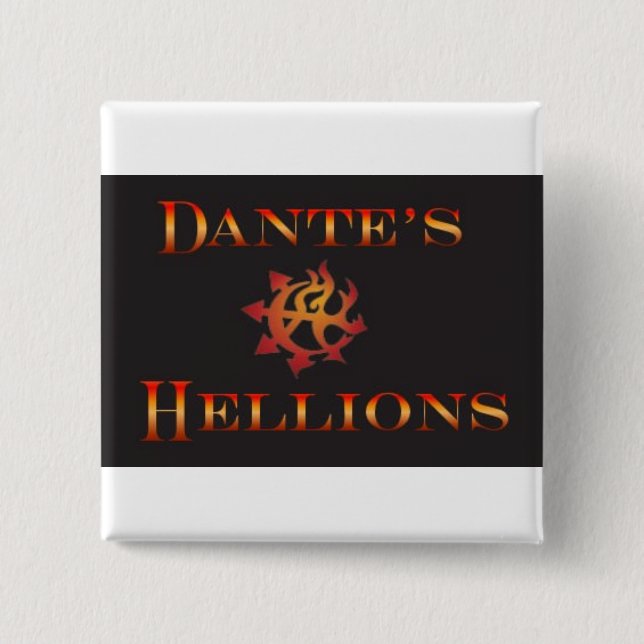 Bóton Quadrado 5.08cm Pin de Dante (Frente)