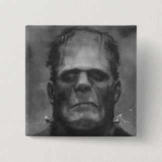Bóton Quadrado 5.08cm Pin de Frankenstein/botão